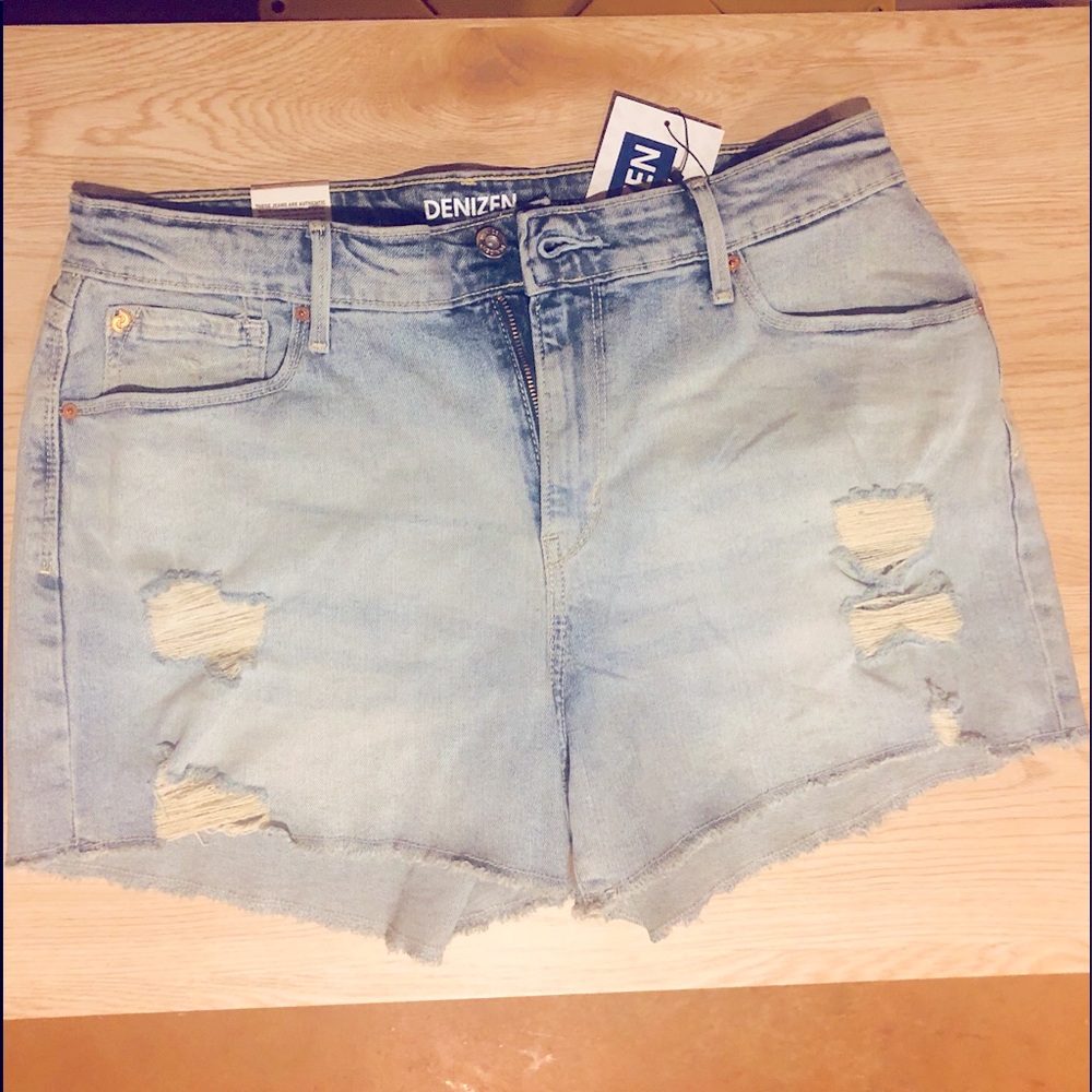 Levi High Rise Stretch Shorts Size 12 Denizen soft